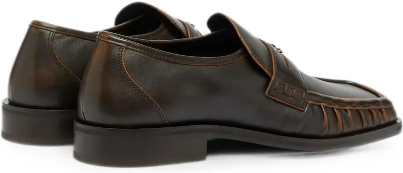 Diesel D-Amber penny loafers van leer Bruin - Foto 3