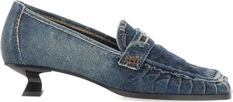 Diesel D-Amber pumps verfraaid met logo Blauw