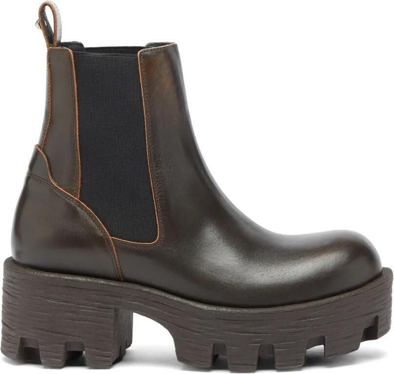 Diesel D-Hammer enkellaarzen met chunky zool Bruin