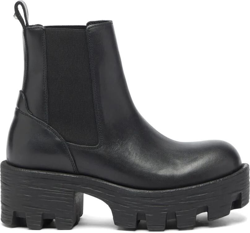 Diesel D-Hammer enkellaarzen met chunky zool Zwart