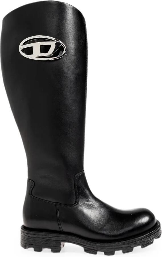 Diesel D-Hammer knielaarzen Zwart