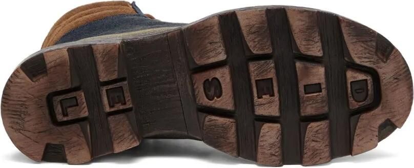 Diesel D-Hammer veterlaarzen met gewatteerde kraag Blauw