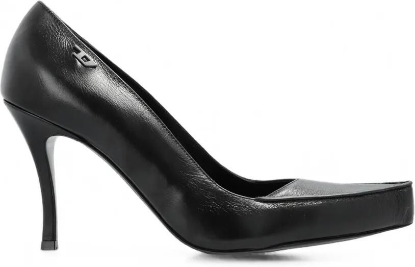 Diesel D-Lucette-Pumps leren pumps Zwart