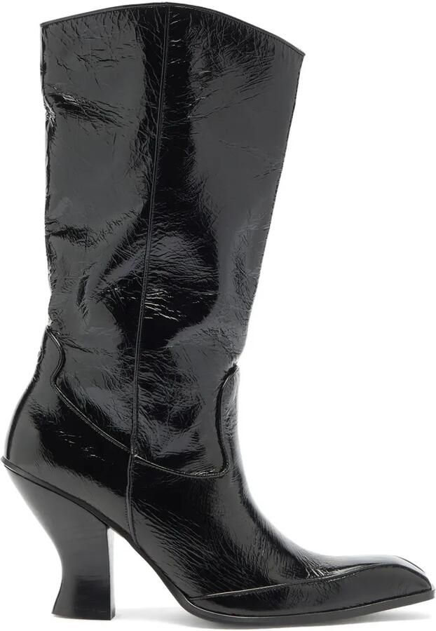 Diesel D-Luffy lakleren laarzen Zwart