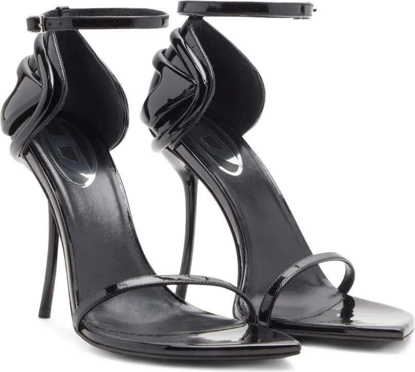 Diesel D-Ten & Half leren sandalen Zwart - Foto 4
