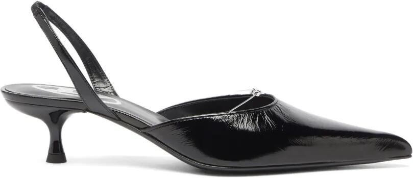 Diesel D-Ten&Half Oval D slingback pumps Zwart