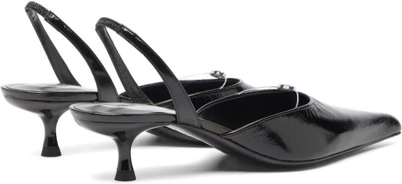 Diesel D-Ten&Half Oval D slingback pumps Zwart - Foto 5