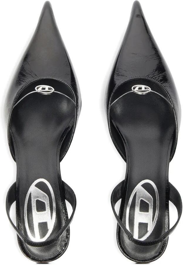 Diesel D-Ten&Half Oval D slingback pumps Zwart - Foto 2