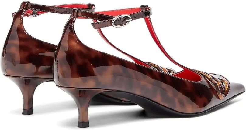 Diesel D-Venus Kittie pumps met T-bandje Bruin - Foto 5