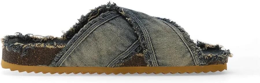 Diesel D-Woodstock sandalen met franje Blauw