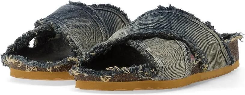 Diesel D-Woodstock sandalen met franje Blauw - Foto 5
