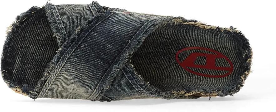 Diesel D-Woodstock sandalen met franje Blauw - Foto 2