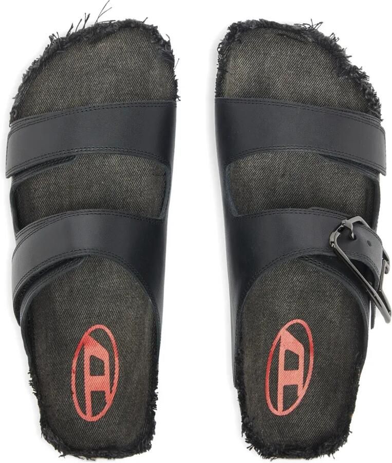 Diesel D-Woodstock sandalen met gesp Zwart - Foto 2