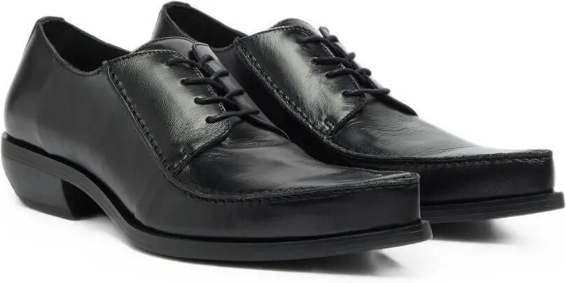 Diesel Derby schoenen met puntige neus Zwart - Foto 3