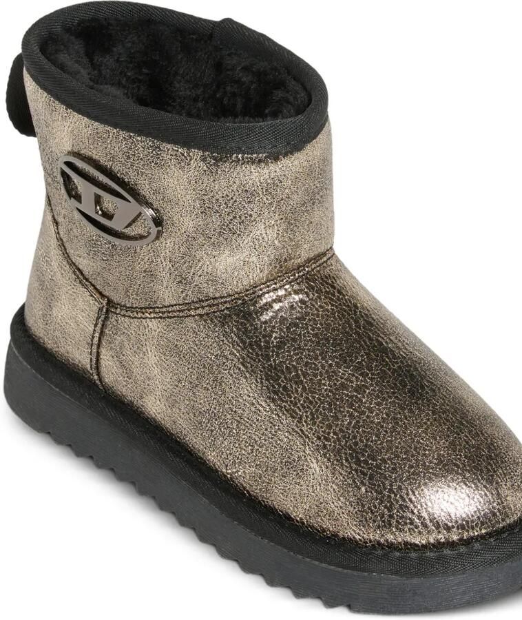 Diesel Kids D-Daaten laarzen met gebarsten effect Goud - Foto 2