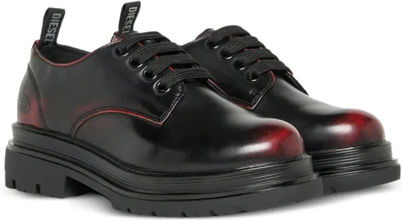Diesel Kids D-Derby-Abr Derby schoenen Zwart
