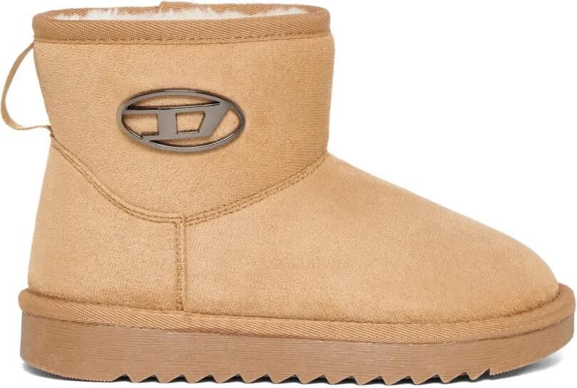 Diesel Kids Laarzen met logoplakkaat Beige - Foto 3