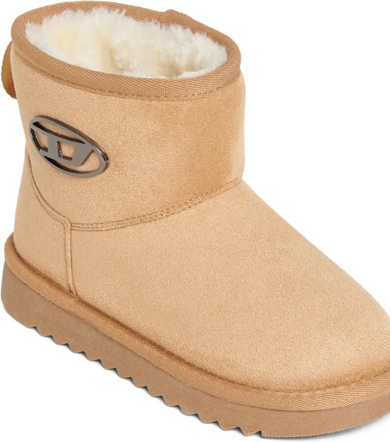 Diesel Kids Laarzen met logoplakkaat Beige - Foto 2