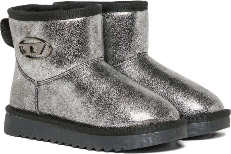 Diesel Kids Oval D enkellaarzen Zilver