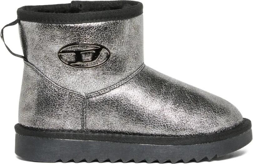 Diesel Kids Oval D enkellaarzen Zilver - Foto 4