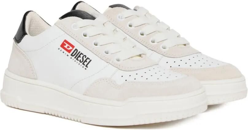 Diesel Kids S-Cascoun sneakers met vlakken Wit