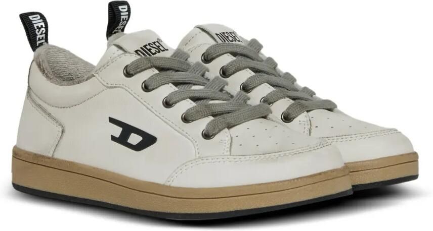 Diesel Kids S-Kirjy sneakers met logopatch Beige