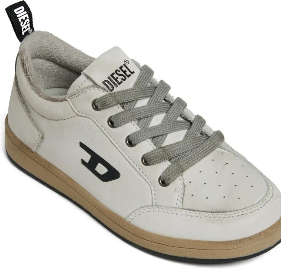Diesel Kids S-Kirjy sneakers met logopatch Beige - Foto 2