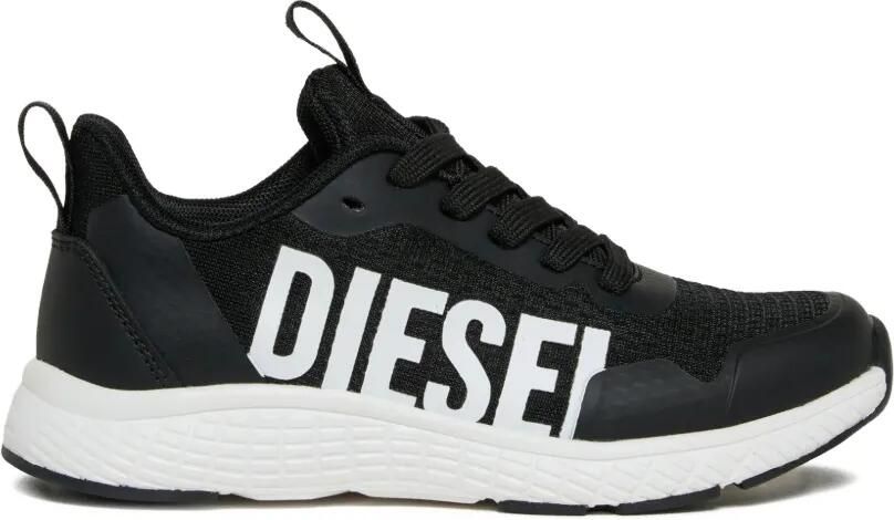 Diesel Kids S-Runcout logoprint sneakers Zwart
