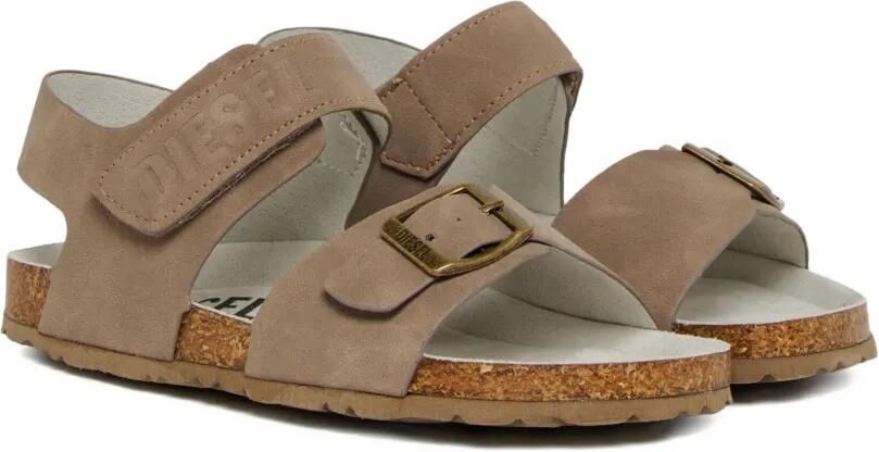 Diesel Kids Sandalen met gesp Beige