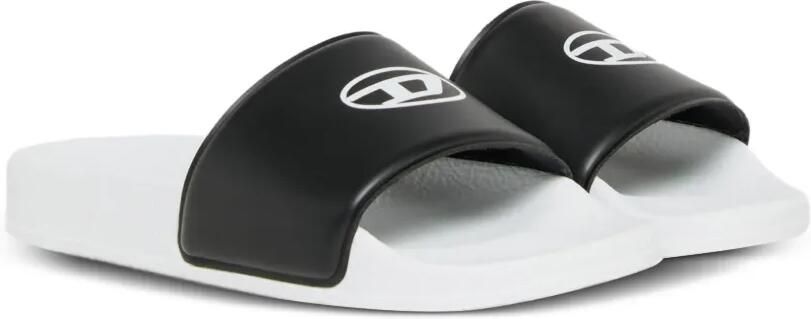 Diesel Kids Slippers met logo Wit