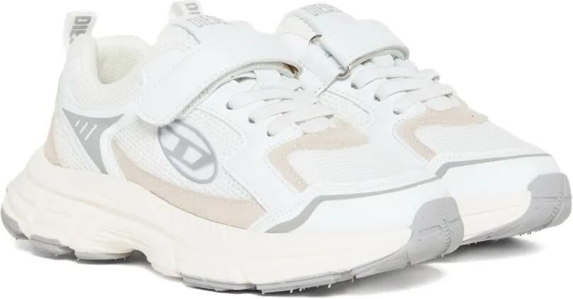 Diesel Kids Sneakers met klittenband Wit