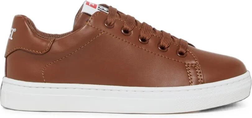 Diesel Kids Sneakers met logopatch Bruin - Foto 4