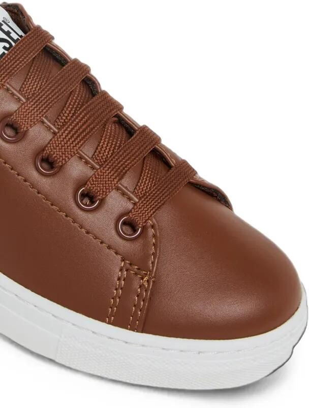 Diesel Kids Sneakers met logopatch Bruin - Foto 2