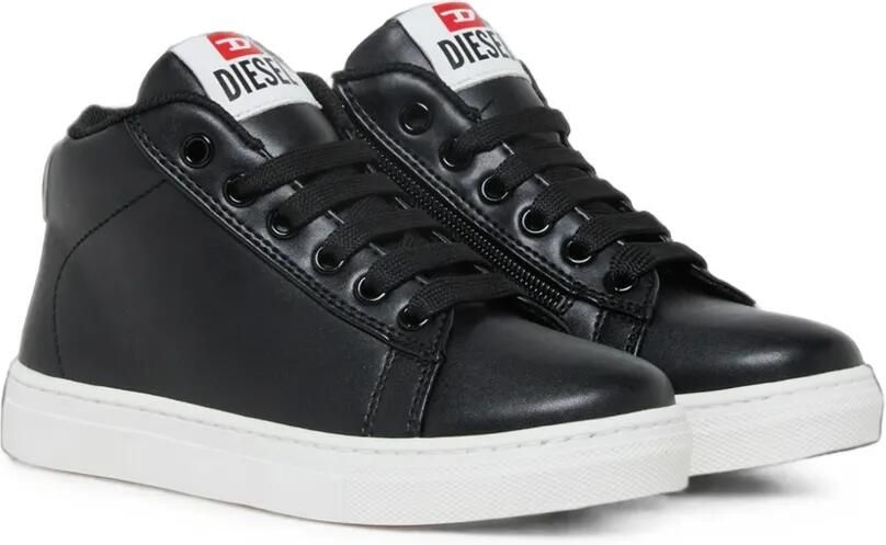 Diesel Kids Sneakers met logopatch Zwart