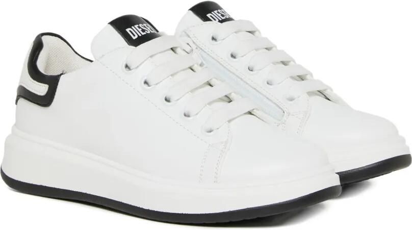 Diesel Kids Sneakers met logoprint Wit