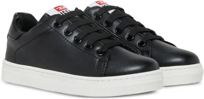 Diesel Kids Sneakers met logoprint Zwart