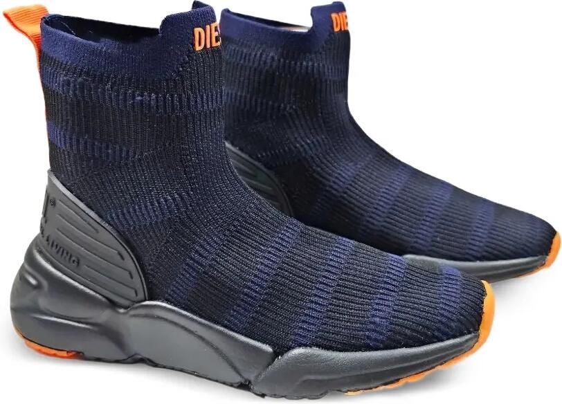 Diesel Kids Sneakers met vlakken Blauw