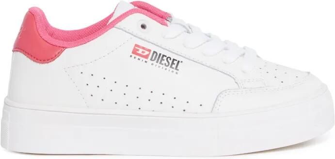 Diesel Kids Vanela leren sneakers Wit - Foto 4