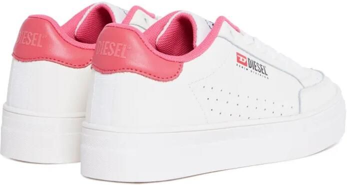 Diesel Kids Vanela leren sneakers Wit - Foto 3