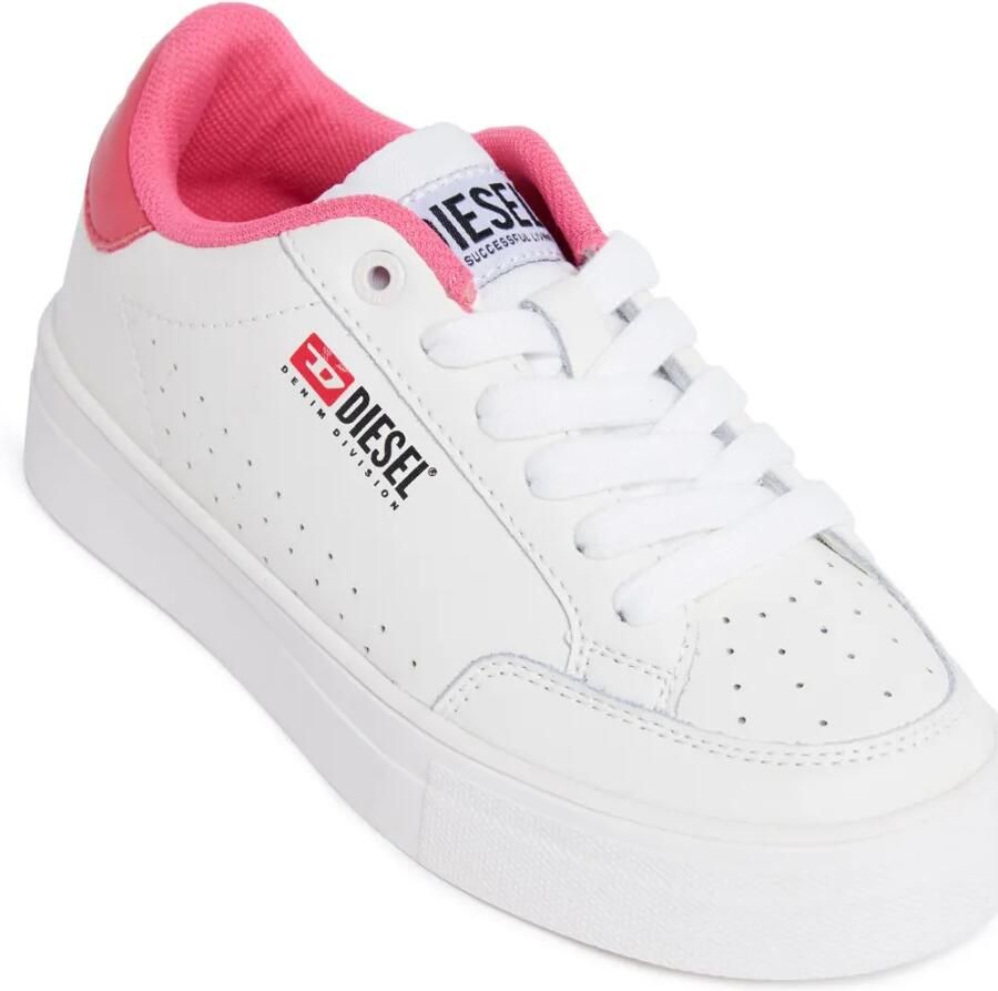 Diesel Kids Vanela leren sneakers Wit - Foto 2