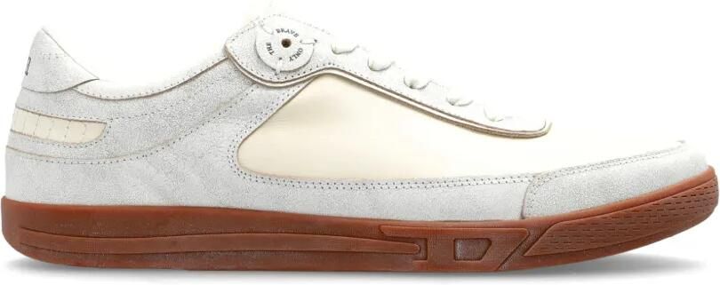 Diesel S-D-COFFEE leren sneakers Beige