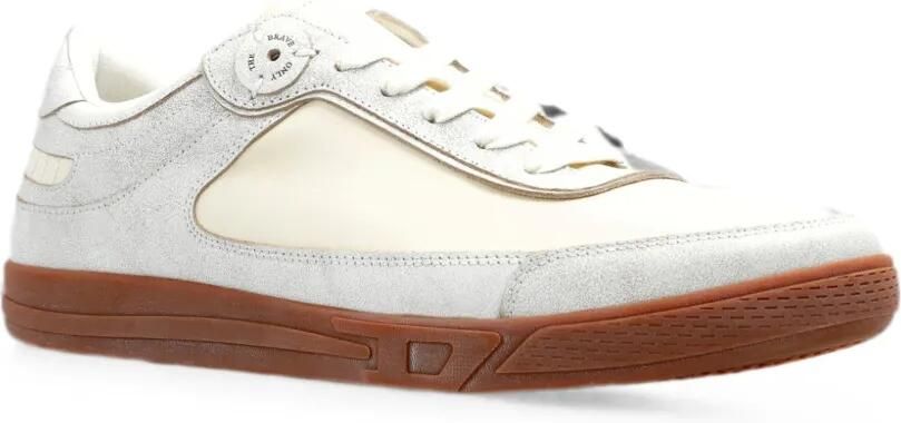 Diesel S-D-COFFEE leren sneakers Beige - Foto 4