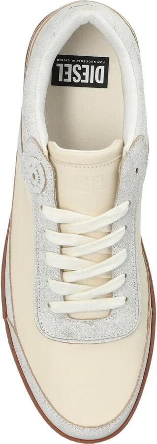 Diesel S-D-COFFEE leren sneakers Beige - Foto 5