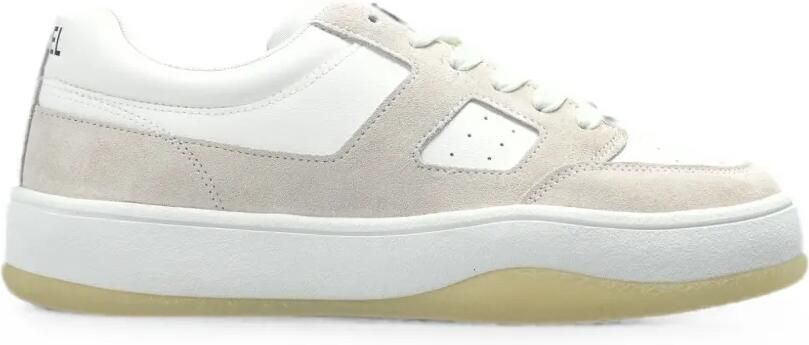 Diesel S-D-Long Low leren low-top sneakers Wit