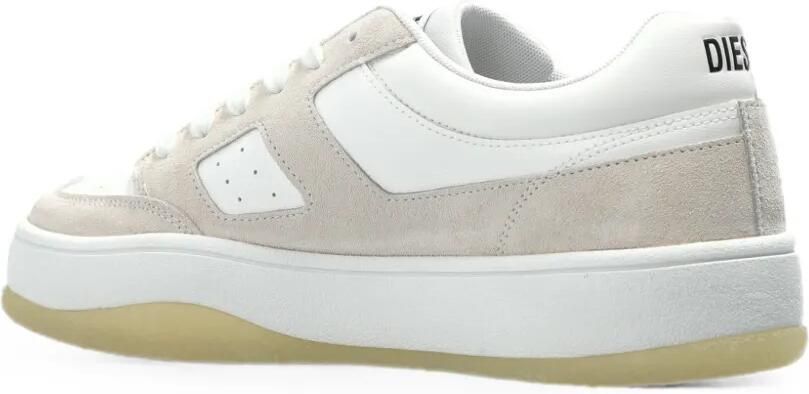 Diesel S-D-Long Low leren low-top sneakers Wit - Foto 4