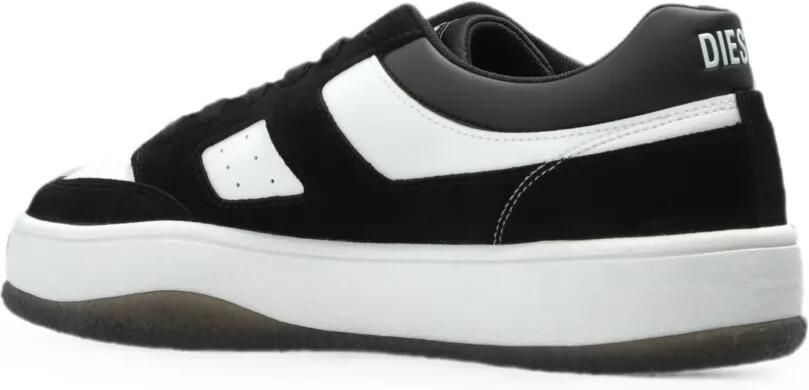 Diesel S-D-LONG LOW leren low-top sneakers Zwart - Foto 3