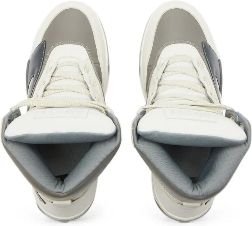 Diesel S-D-Ollie leren high-top sneakers met D-logo Beige - Foto 3