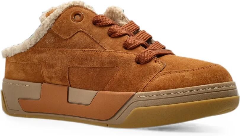 Diesel S-D-Ollie leren sneakers Bruin