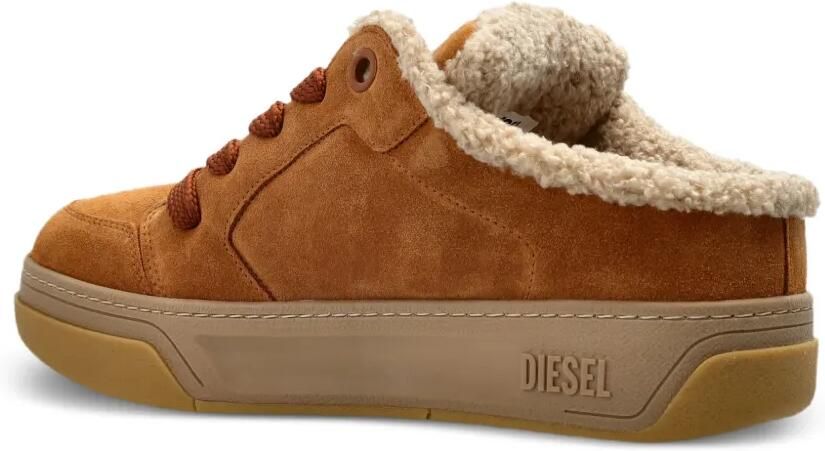 Diesel S-D-Ollie leren sneakers Bruin - Foto 3
