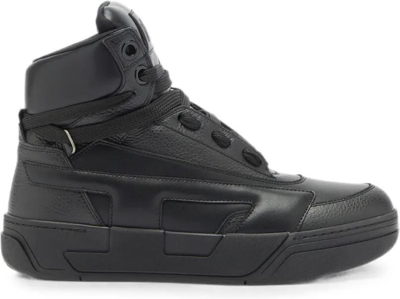 Diesel S-D-Ollie Mid leren high-top sneakers Zwart